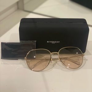 Givenchy Metallic Oversized Sunglasses